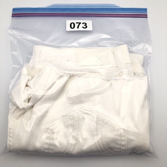 Hollister Womens Cut Off Jean Shorts Size 11 Waist 31 White Denim Distressed - Picture 10 of 10